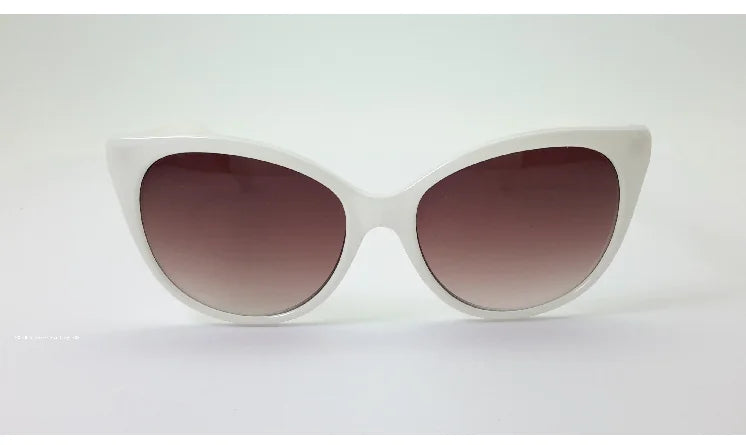 Cat Ear Butterfly Sunglasses – Playful Style with UV Protection (Available in White & Brown)