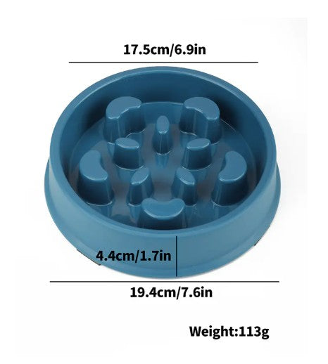 Slow Feeder Dog Bowl – Anti-Gulping for Improved Digestion and Mealtime Control