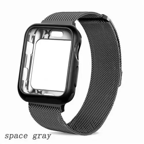 Elevate Your Apple Watch with the Stainless Steel Mesh Bracelet