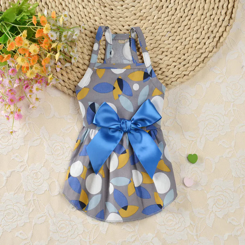 Princess Dress for Dogs – Elegant Summer Style in Vibrant Colors (XS to XL)