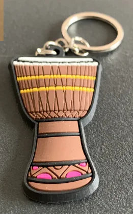 Silicone Guitar Keychain Pendant