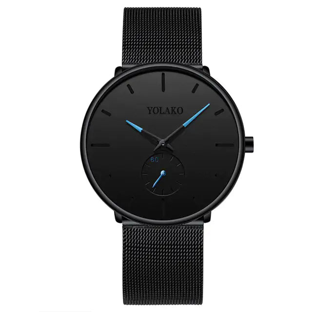 Leather Band or Stainless Mesh Watch: Sleek Sophistication for the Modern Man