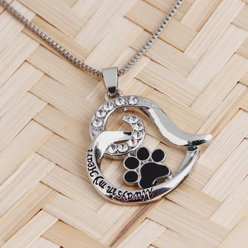 Always in My Heart Pet Paw Necklace – A Symbol of Everlasting Love