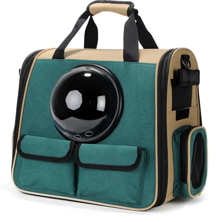 Space Pet Backpack – EVA Shell Travel Carrier with Acrylic Dome Window