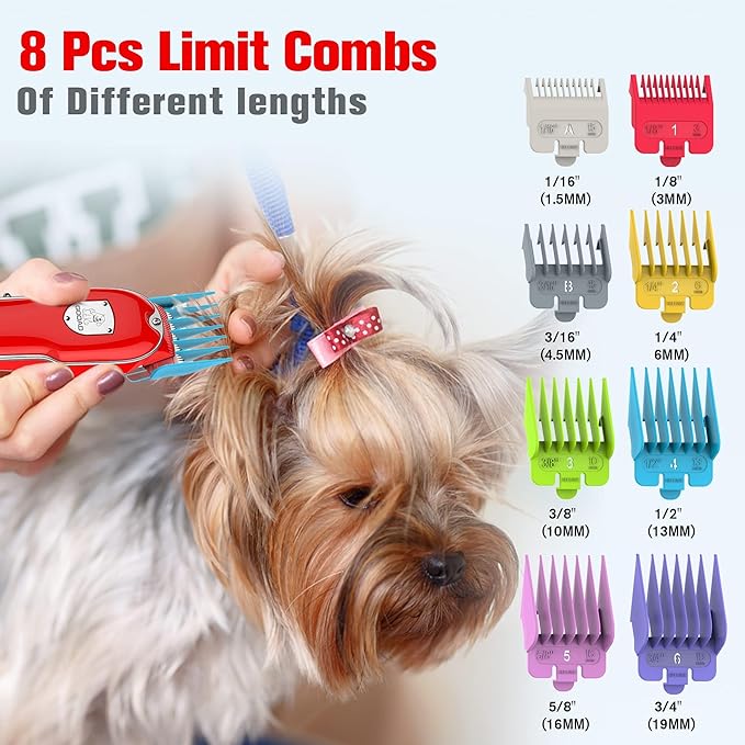 4-Speed Adjustable Pet Hair Clippers