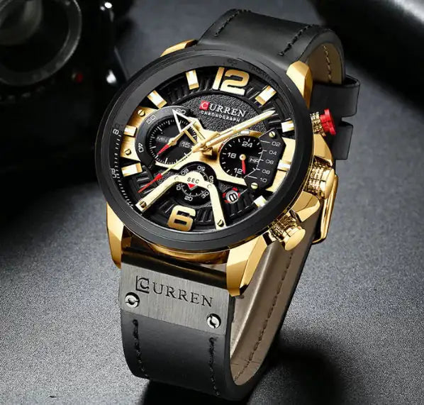 The Leather Curren Chrono Edition: Style Meets Durability