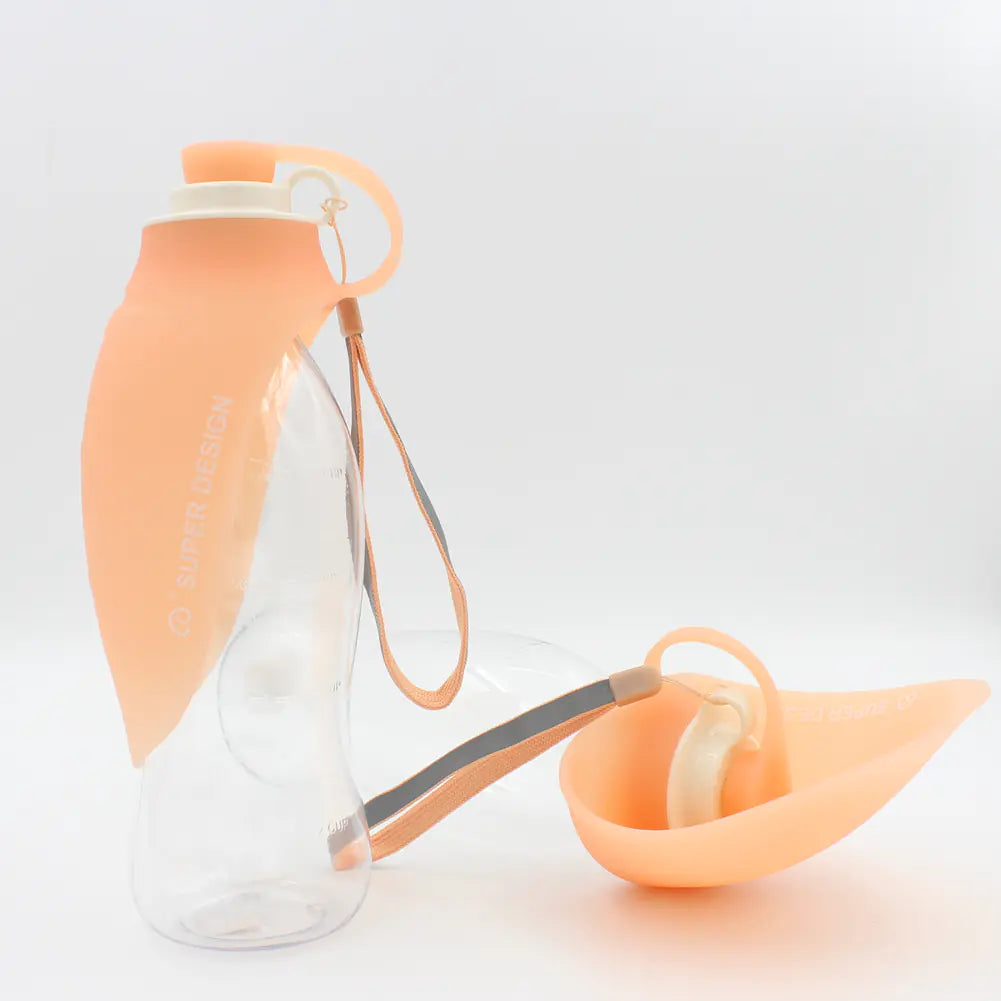 Portable Pet Water Dispenser Feeder – Leak-Proof Flip Cup for On-the-Go Hydration