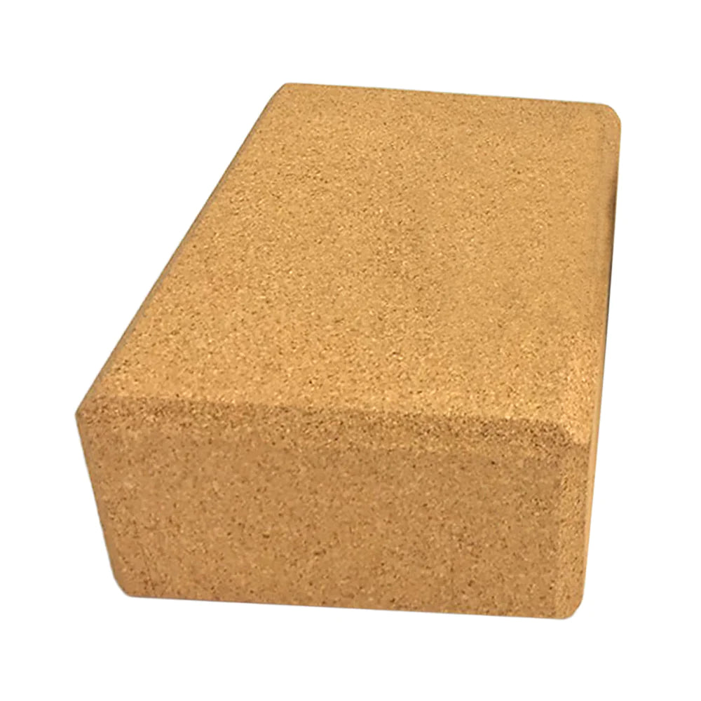 Eco-Friendly Cork Yoga Block – Oversized Non-Slip Support Brick for Stretching & Balance