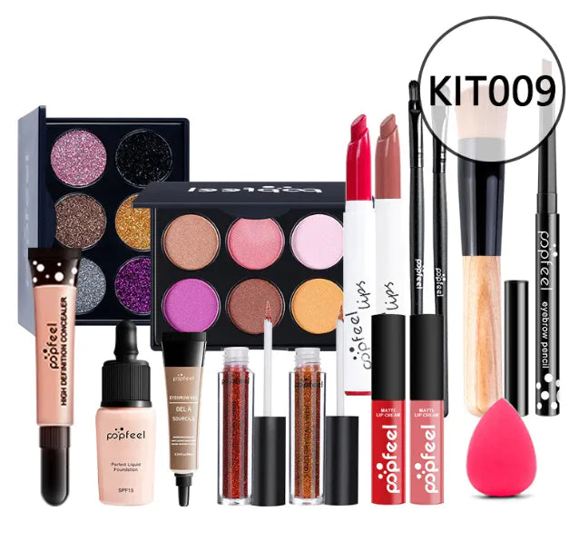 Beginner’s Complete Makeup Set – All-in-One Kit with Concealer, Eyeliner & Eyebrow Pencil (Multi-Shade Options)