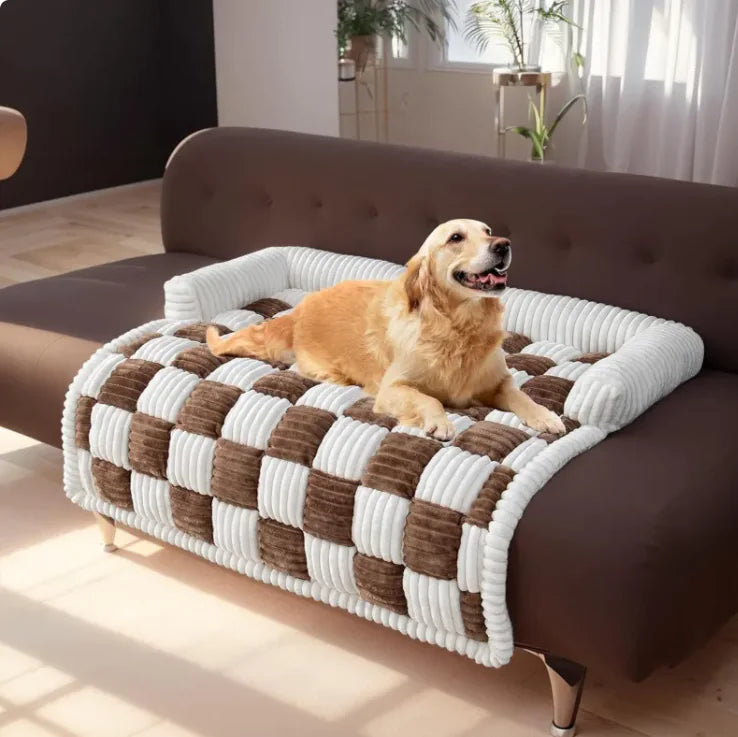 Plush Round Pet Bed – Thickened Warmth for Cozy Sleep