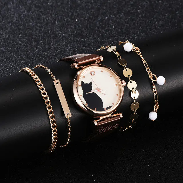 Rinnady Quartz Watch Set for Women: Style Meets Versatility