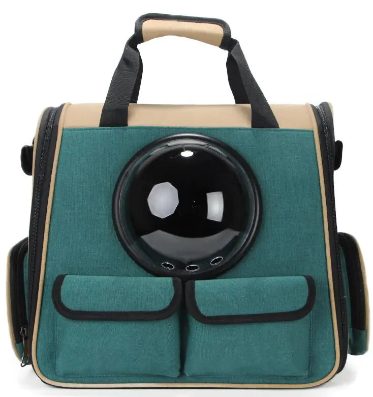 Space Pet Backpack – EVA Shell Travel Carrier with Acrylic Dome Window