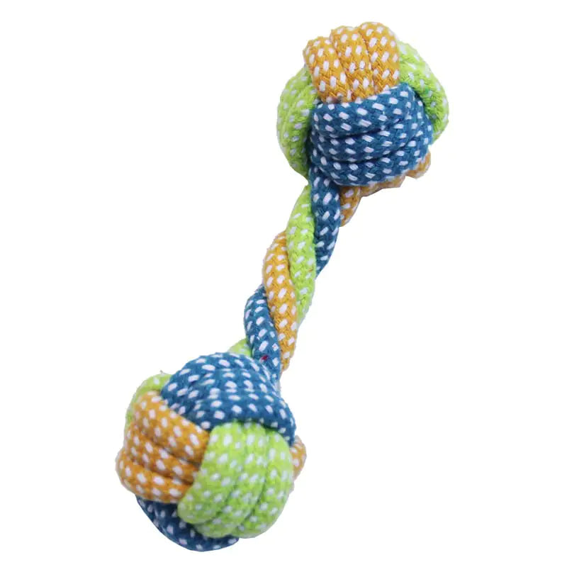 Colorful Dog Bite Rope Combo Set – Hand-Woven Cotton Toys for Tug, Chew & Fetch