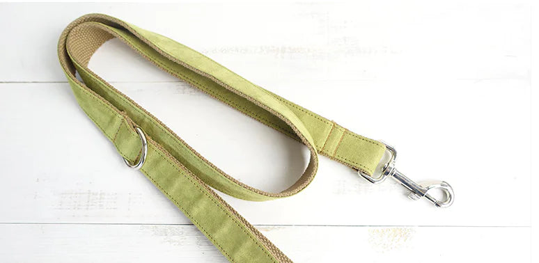 Plaid Pet Leash and Collar Set – Durable & Stylish Polyester Walking Accessory (Sizes XS–XL)