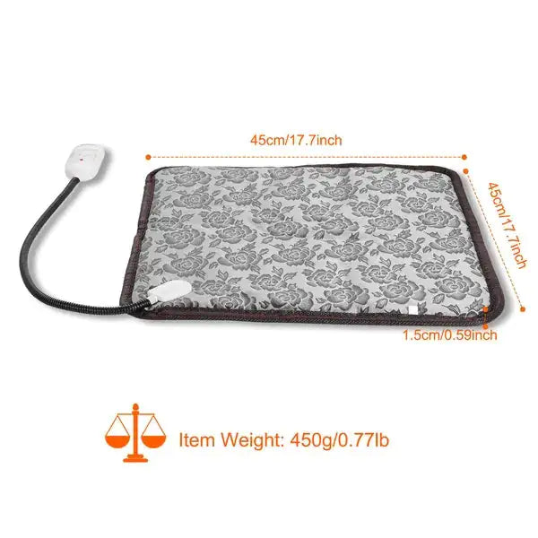 Pet Heating Pad Dog Cat Electric Heating Mat – Waterproof & Adjustable Warming Blanket