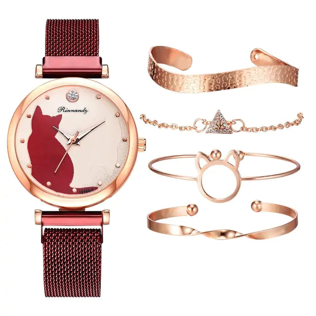 Rinnady Quartz Watch Set for Women: Style Meets Versatility