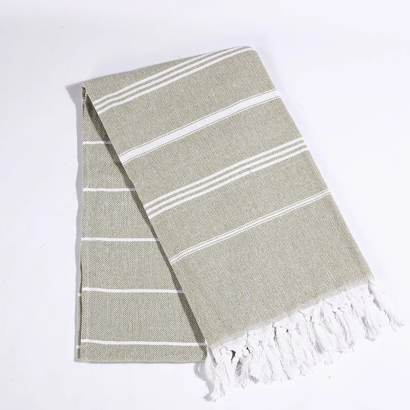 Explosion Style Turkish Fringed Beach Towel – Vibrant Comfort in Every Thread