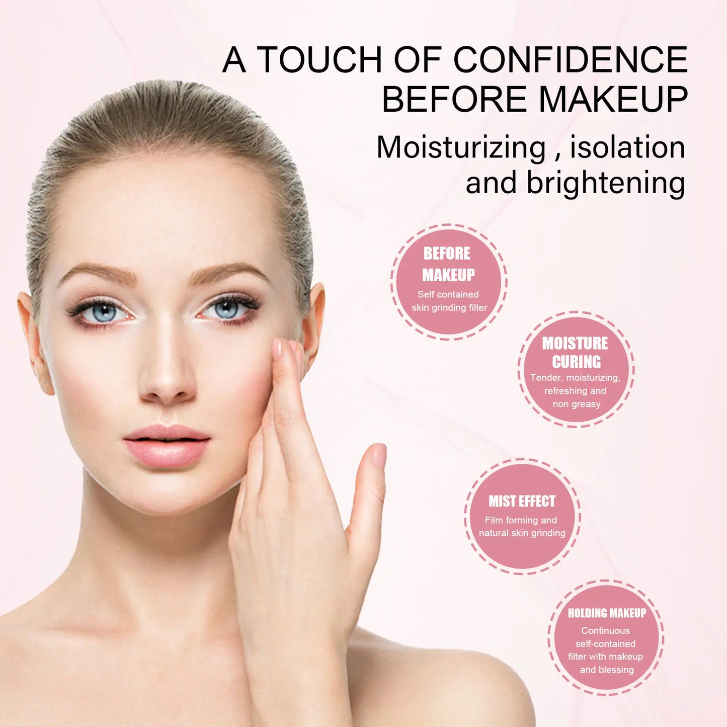Pre Makeup Base Gel – Pore-Refining Primer for Smooth, Hydrated Skin