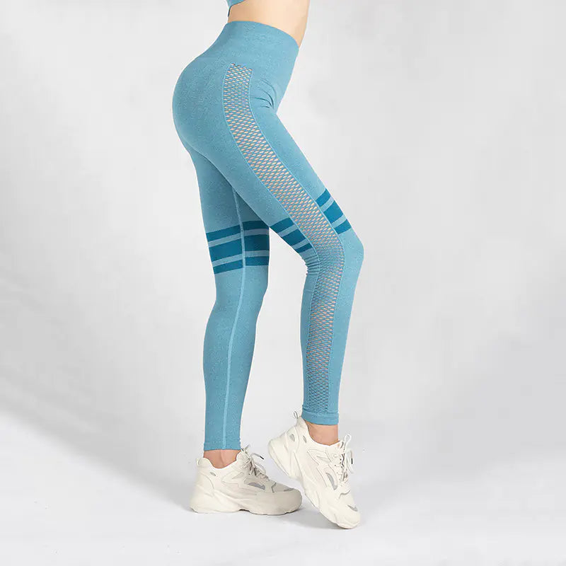 Hollow Mesh Breathable Yoga Leggings