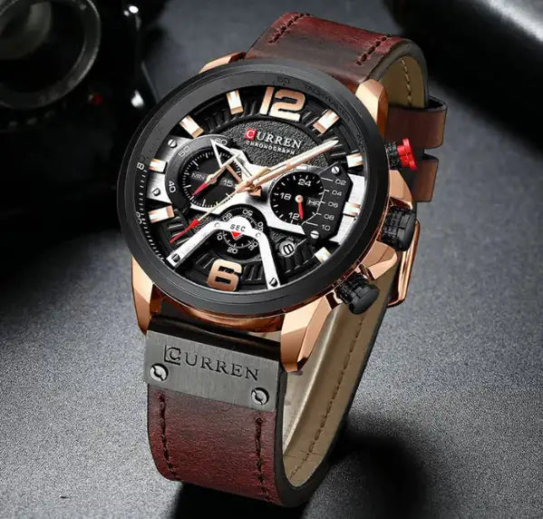 The Leather Curren Chrono Edition: Style Meets Durability