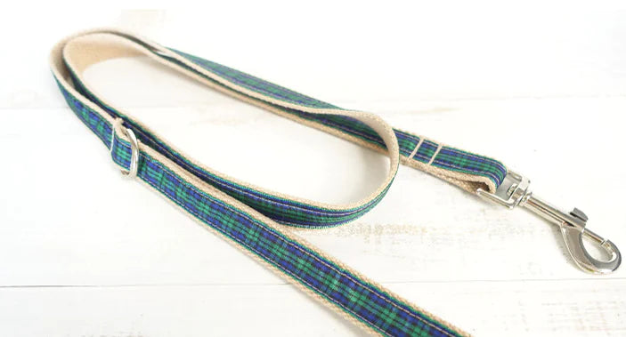 Plaid Pet Leash and Collar Set – Durable & Stylish Polyester Walking Accessory (Sizes XS–XL)