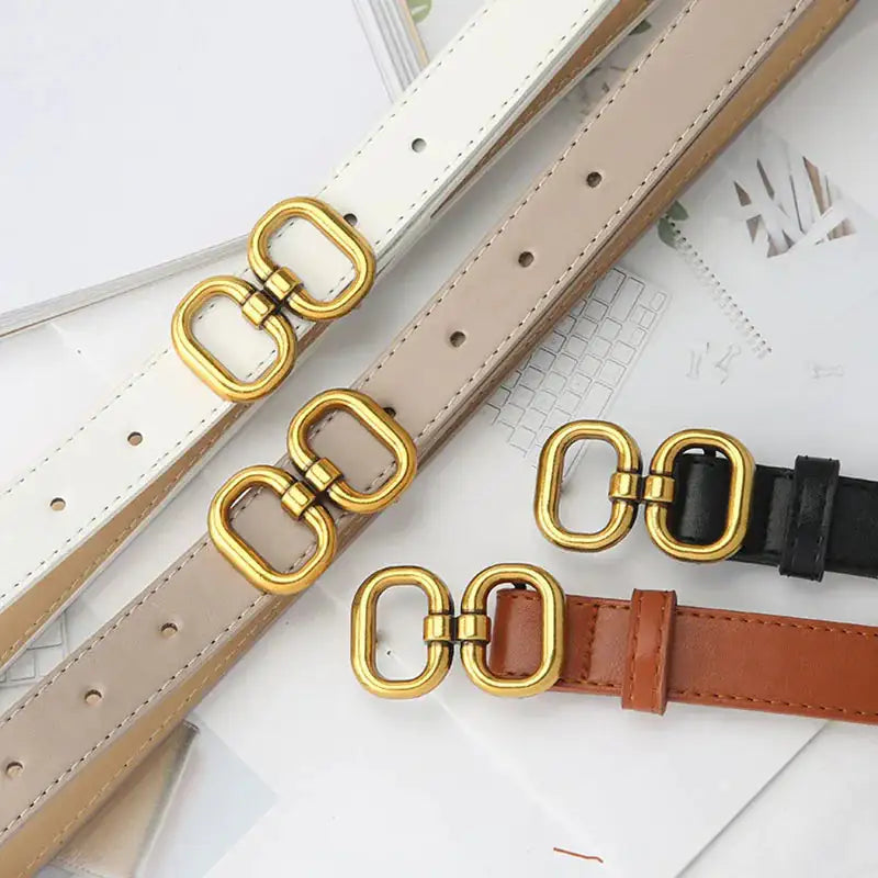 Elevate Your Look with the Elegant Leather Designer Belt for Women