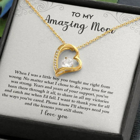 Heart Zircon Necklace Light Luxury