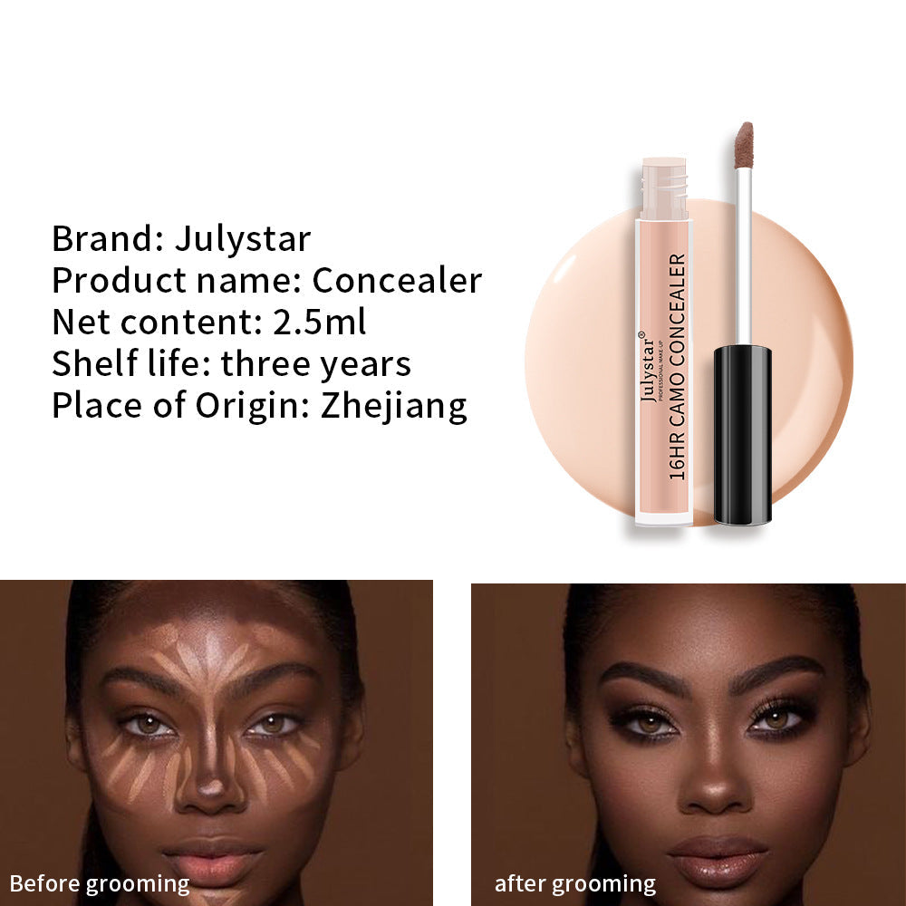 16-Hour Camo Concealer – Long Wear Waterproof Full Coverage (6 Shades, 2.5ml)