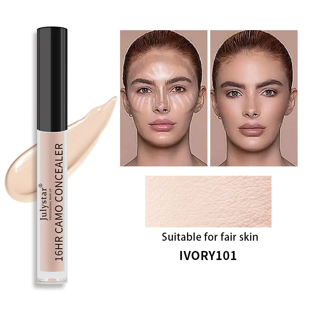 16-Hour Camo Concealer – Long Wear Waterproof Full Coverage (6 Shades, 2.5ml)