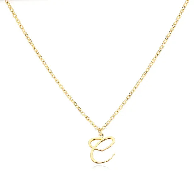 Heart Initial Letter Necklace