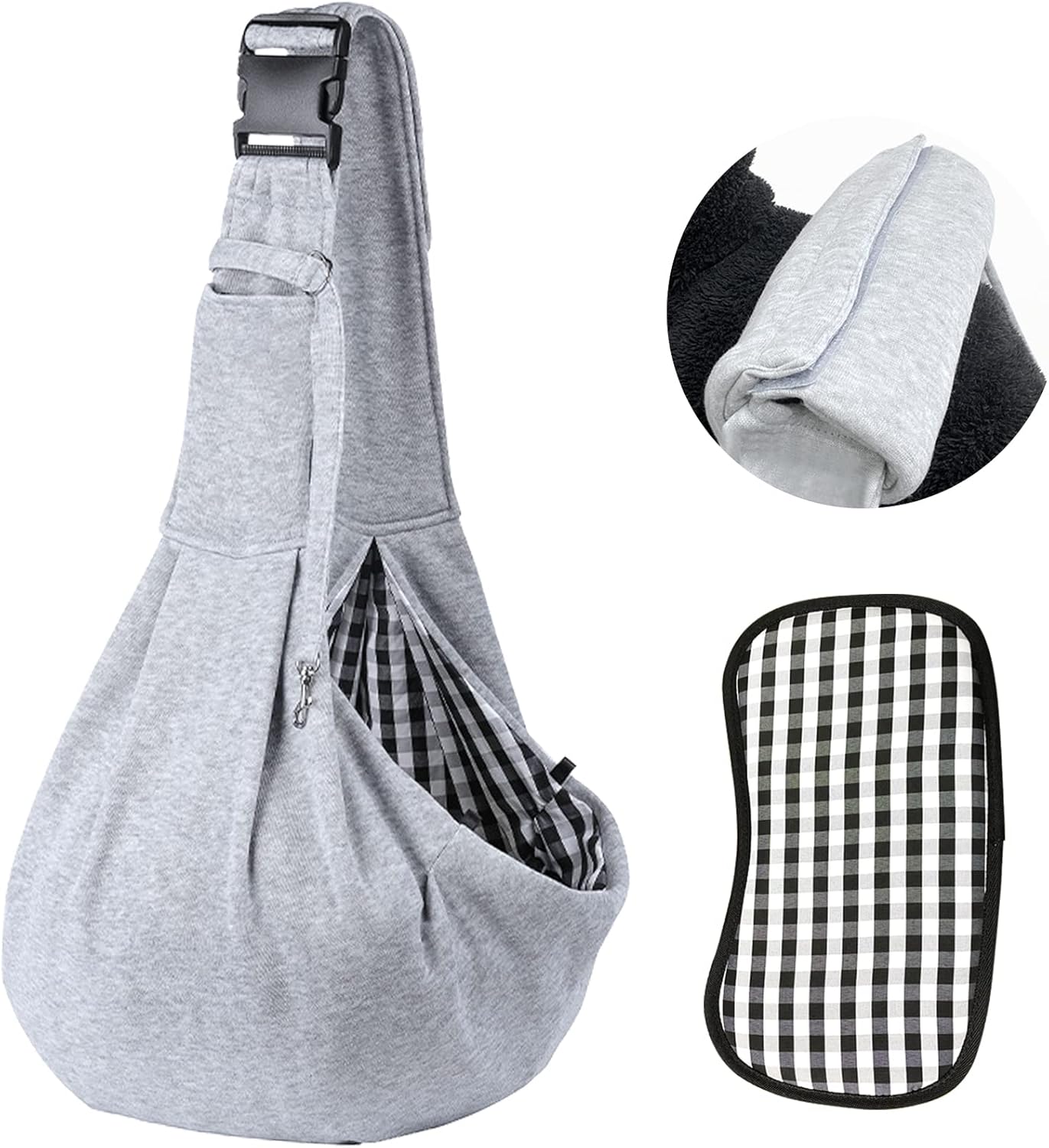 Pet Sling Carrier – Hands-Free Travel Bag for Small Dogs & Cats