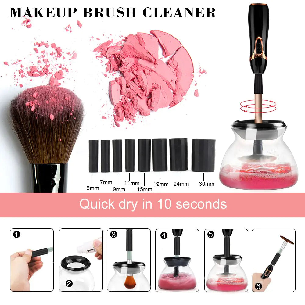 Makeup Brush Cleaner and Dryer – Clean & Dry Brushes in Just 10 Seconds