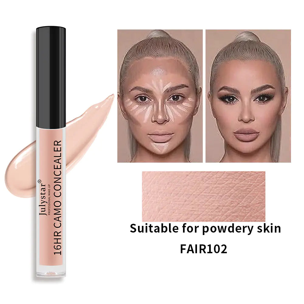 16-Hour Camo Concealer – Long Wear Waterproof Full Coverage (6 Shades, 2.5ml)