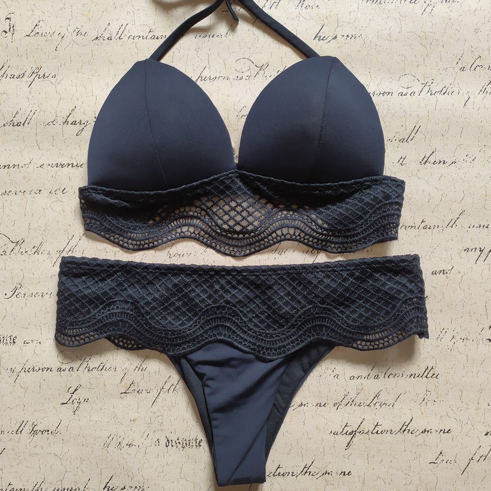 Lace Swimwear Collection – Elegant Beachwear in High & Low Waist Styles (Sizes S–XL)