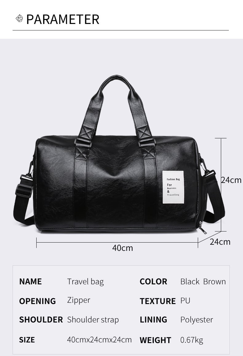 Large Capacity Lightweight Yoga Bag – Waterproof Fitness Duffel for Men and Women