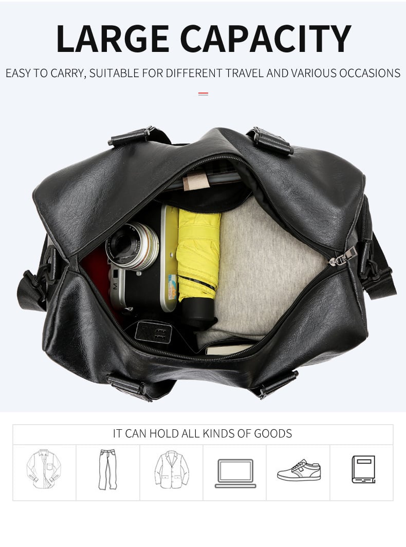 Large Capacity Lightweight Yoga Bag – Waterproof Fitness Duffel for Men and Women