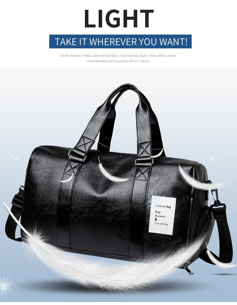 Large Capacity Lightweight Yoga Bag – Waterproof Fitness Duffel for Men and Women