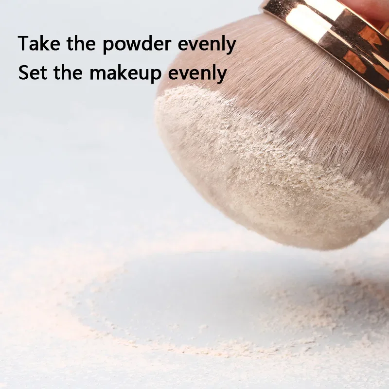 Mushroom Head Loose Powder Blush Brush – Ultra-Soft Fiber for Seamless Application