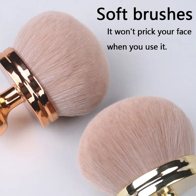 Mushroom Head Loose Powder Blush Brush – Ultra-Soft Fiber for Seamless Application