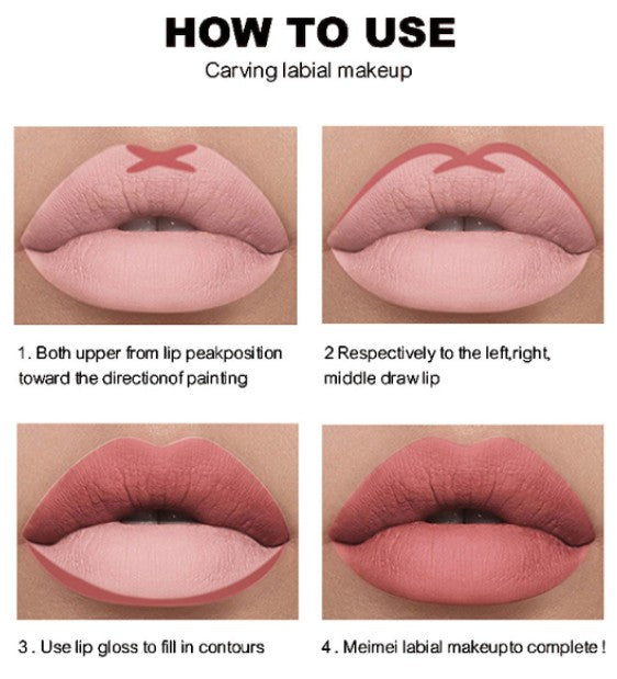 12pcs Long-Lasting Lip Liner Pencil Set