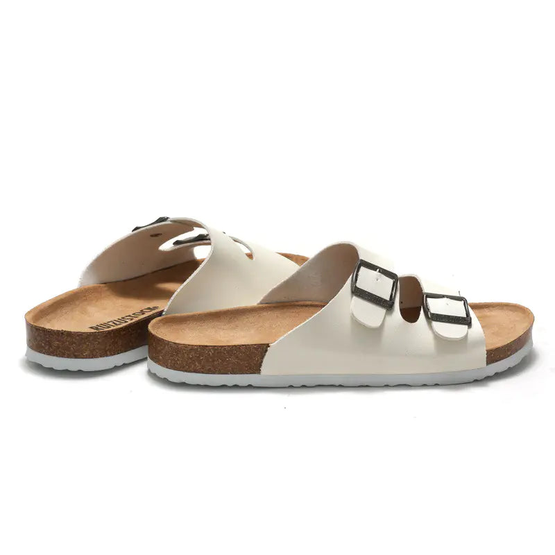 Cross-Border Couple Cork Slippers – Ergonomic Summer Comfort with Durable Buckle Design