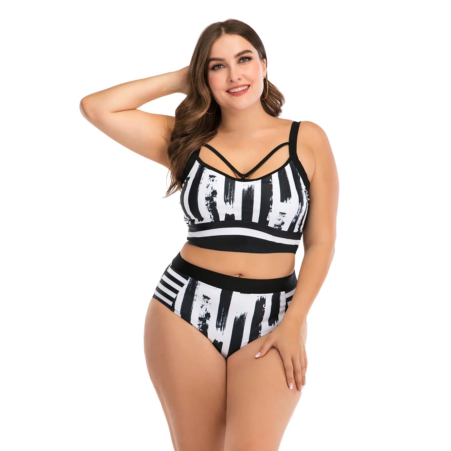 Sexy Plus-Size Bikini Swimsuit – Supportive, Stretchy, and Stunning (Sizes L–4XL)