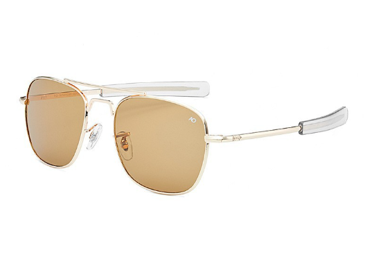 Unisex Premium Metal Frame Sunglasses (Glass Lenses, UV400, 95% VLT, 0.15 kg Lightweight Design)