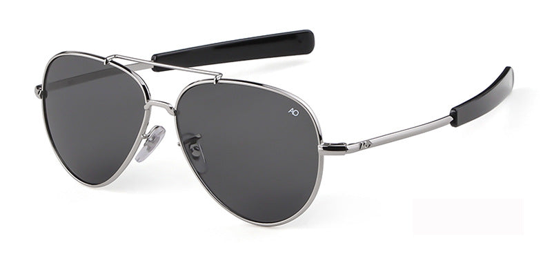 Unisex Premium Metal Frame Sunglasses (Glass Lenses, UV400, 95% VLT, 0.15 kg Lightweight Design)