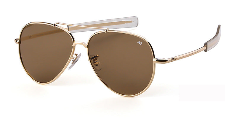 Unisex Premium Metal Frame Sunglasses (Glass Lenses, UV400, 95% VLT, 0.15 kg Lightweight Design)