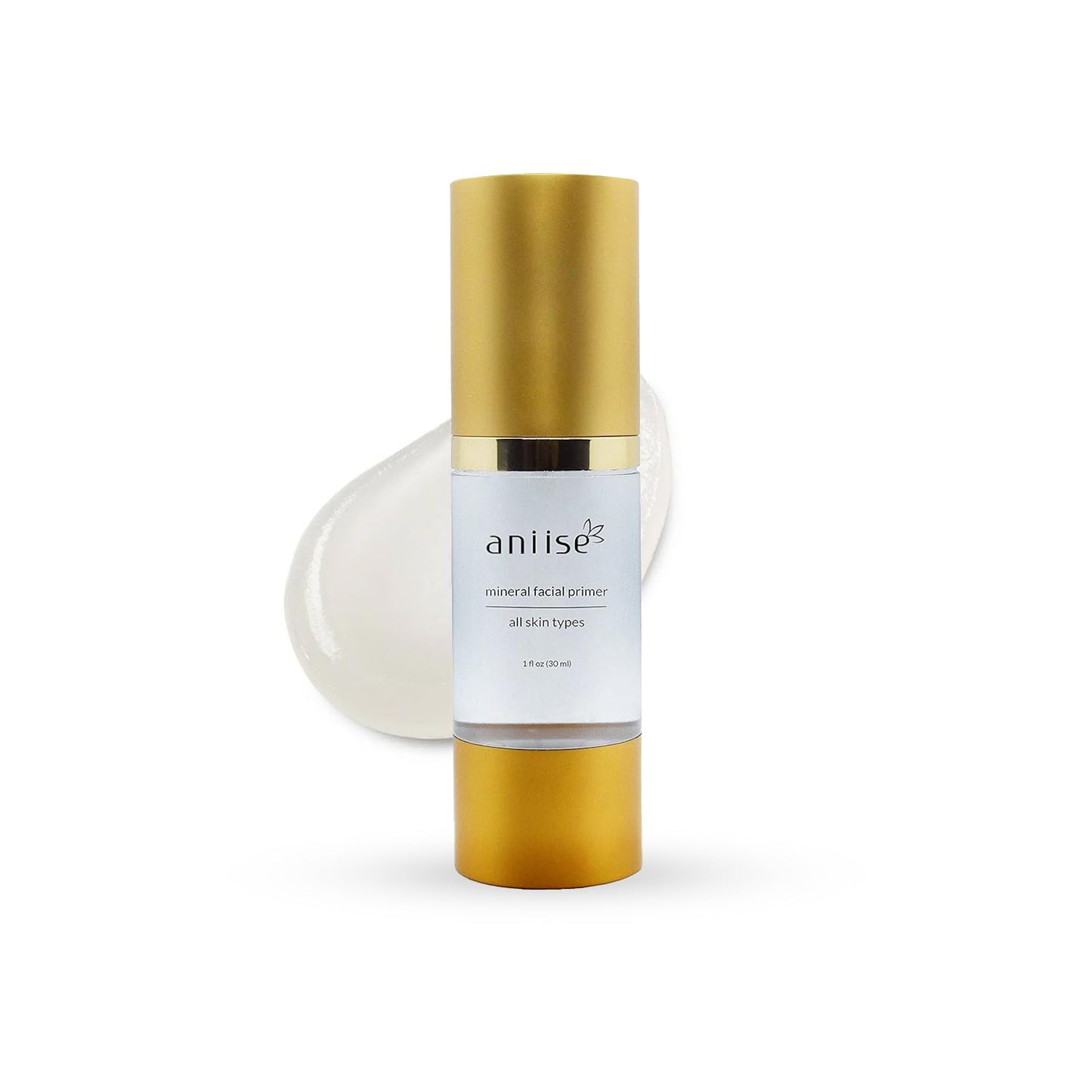 Mineral Makeup Facial Foundation Primer – Pore-Minimizing, Oil-Control, Skin-Nourishing Base (1 fl oz / 30 mL)