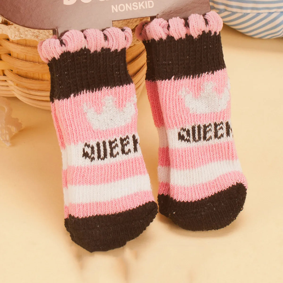 Non-Slip Wool Dog Socks – Soft, Warm Paw Protection for Dogs
