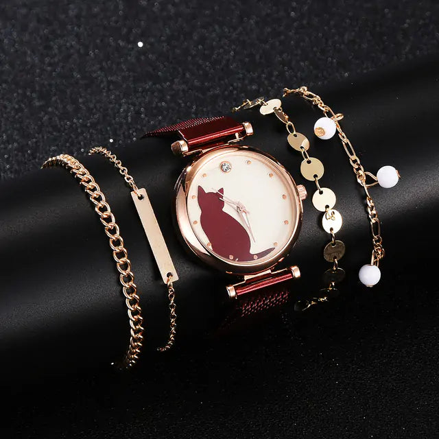 Rinnady Quartz Watch Set for Women: Style Meets Versatility