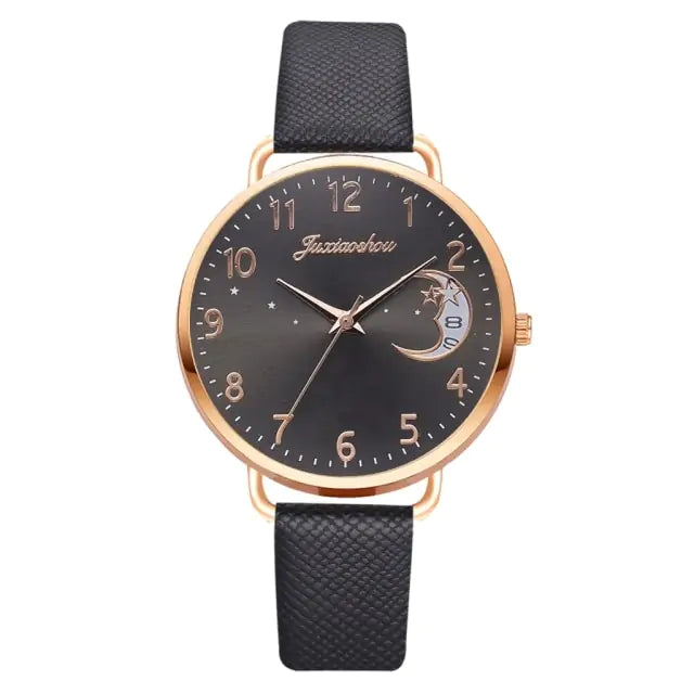 Unveil Timeless Elegance with the Moon Bracelet & Watch Set