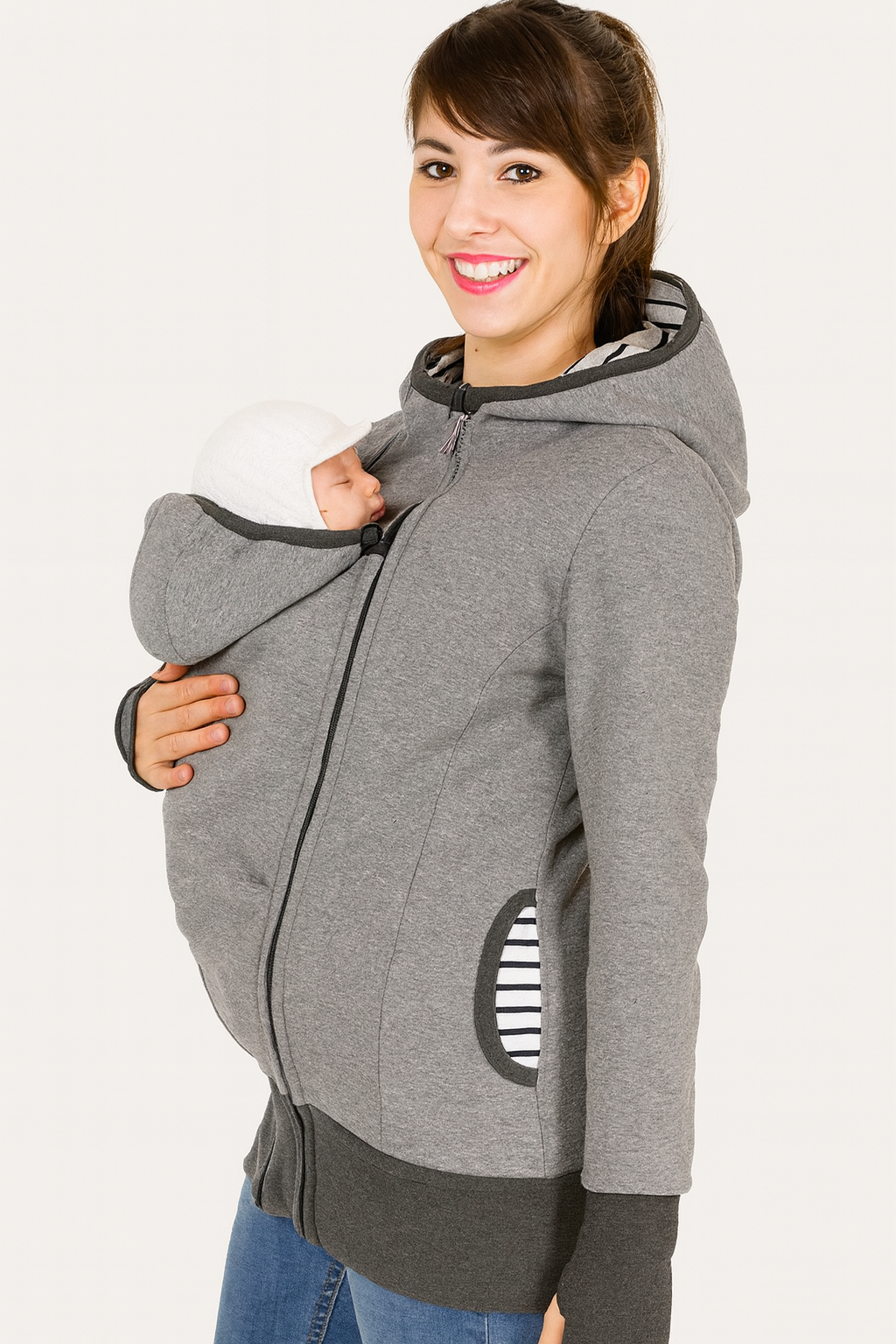 Multifunctional Kangaroo Hooded Ladies Sweatshirt – Comfort, Style & Functionality (S–3XL, Multiple Colors)